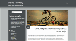 Desktop Screenshot of mbike-rowery.pl