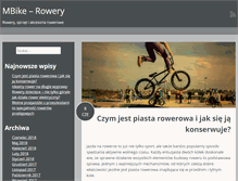 Tablet Screenshot of mbike-rowery.pl